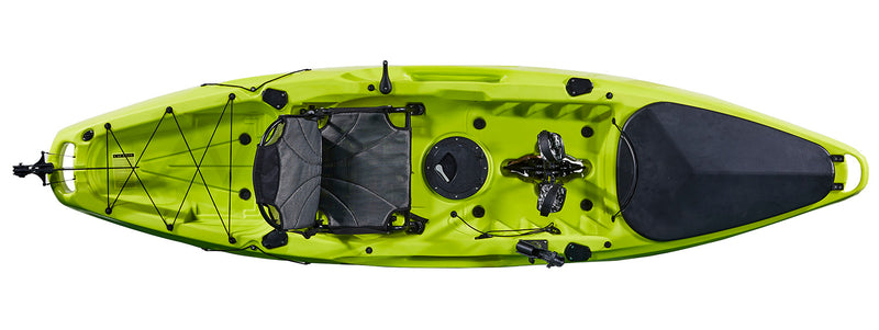 Inlet 10 Kayak - Neon Green - Pedal Drive Package